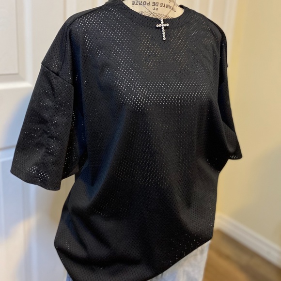 CROOKS & CASTLES MESH OVERSIZED TEE - Picture 1 of 5